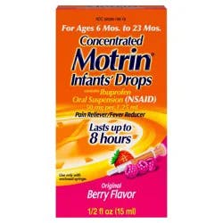 Motrin Infants' Drops Concentrated Original Berry Flavor Ibuprofen 0.5 fl oz