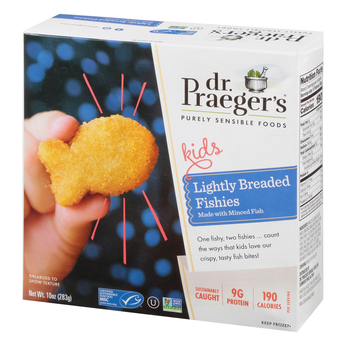 slide 6 of 13, Dr. Praeger's Fishies Lightly Breaded, 1 ct