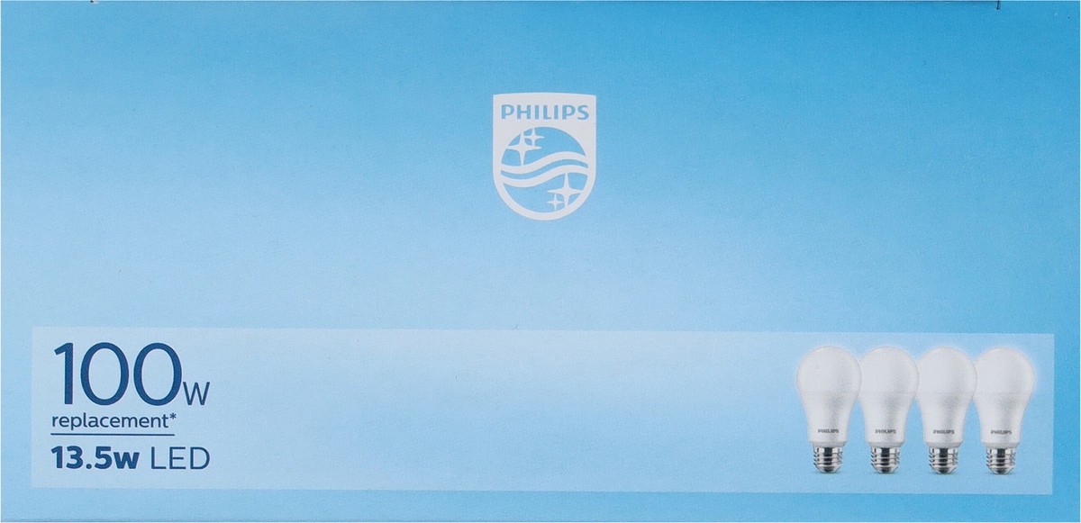 slide 8 of 9, Philips 13.5 Watts Daylight LED Light Bulbs 4 ea, 4 ct