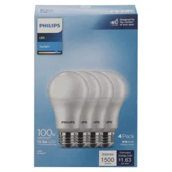 Philips 13.5 Watts Daylight LED Light Bulbs 4 ea