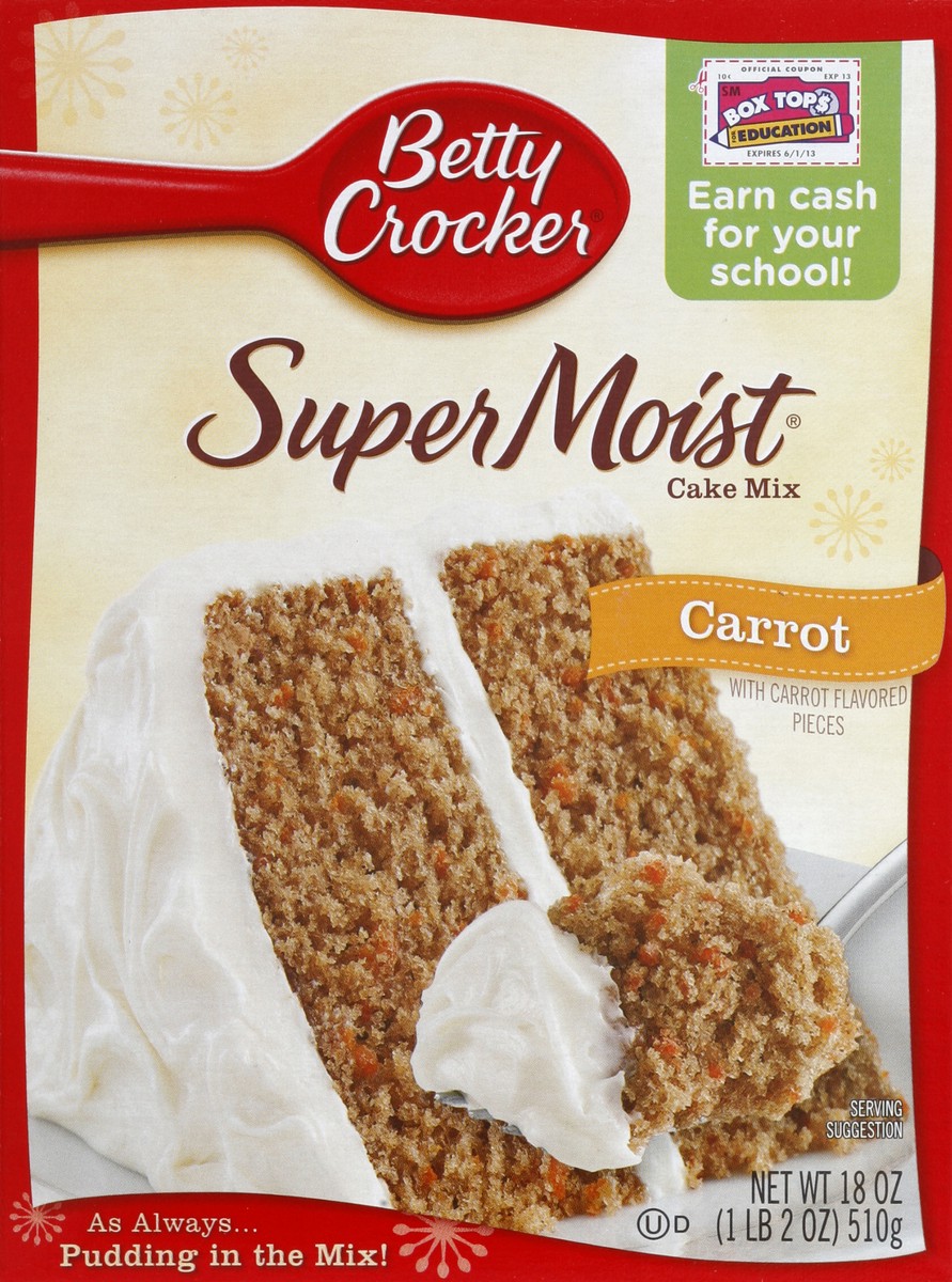 slide 5 of 6, Betty Crocker Supermoist Carrot Cake Mix, 15.25 oz