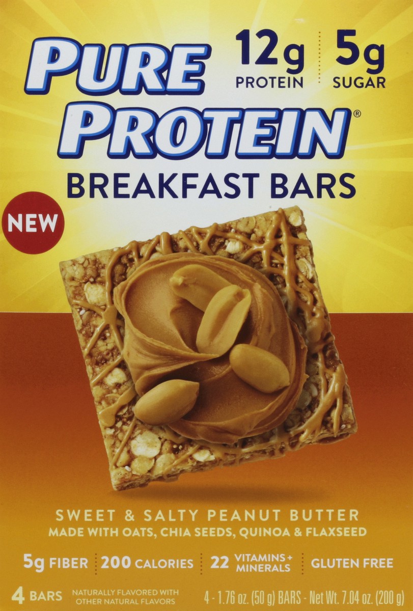 slide 1 of 5, Pure Protein Breakfast Bars 4 ea, 4 ct