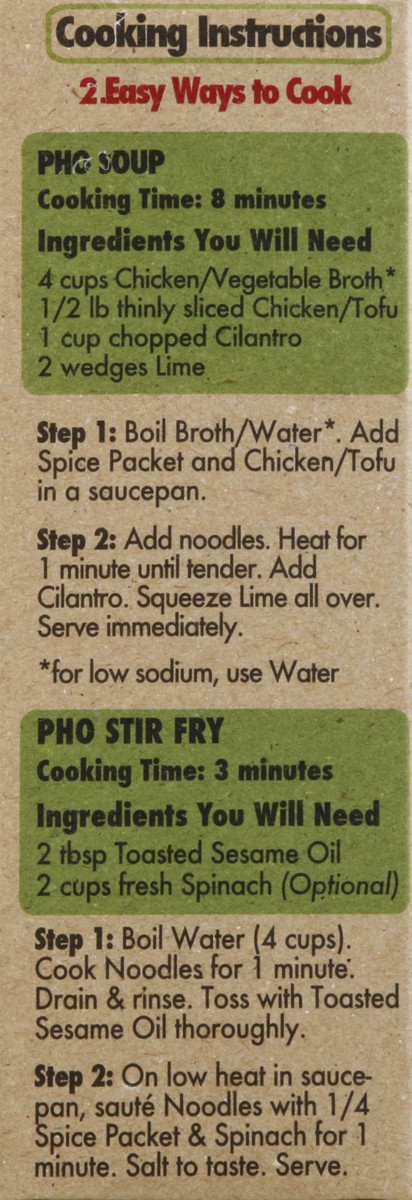 slide 3 of 4, Happy Pho Vietnamese Brown Rice Noodle Soup, Shiitake Mushroom, 4.5 oz