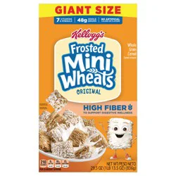 Kellogg''s Frosted Mini-Wheats Breakfast Cereal, Kids Cereal, Family Breakfast, Giant Size, Original, 29.5oz Box (1 Box)