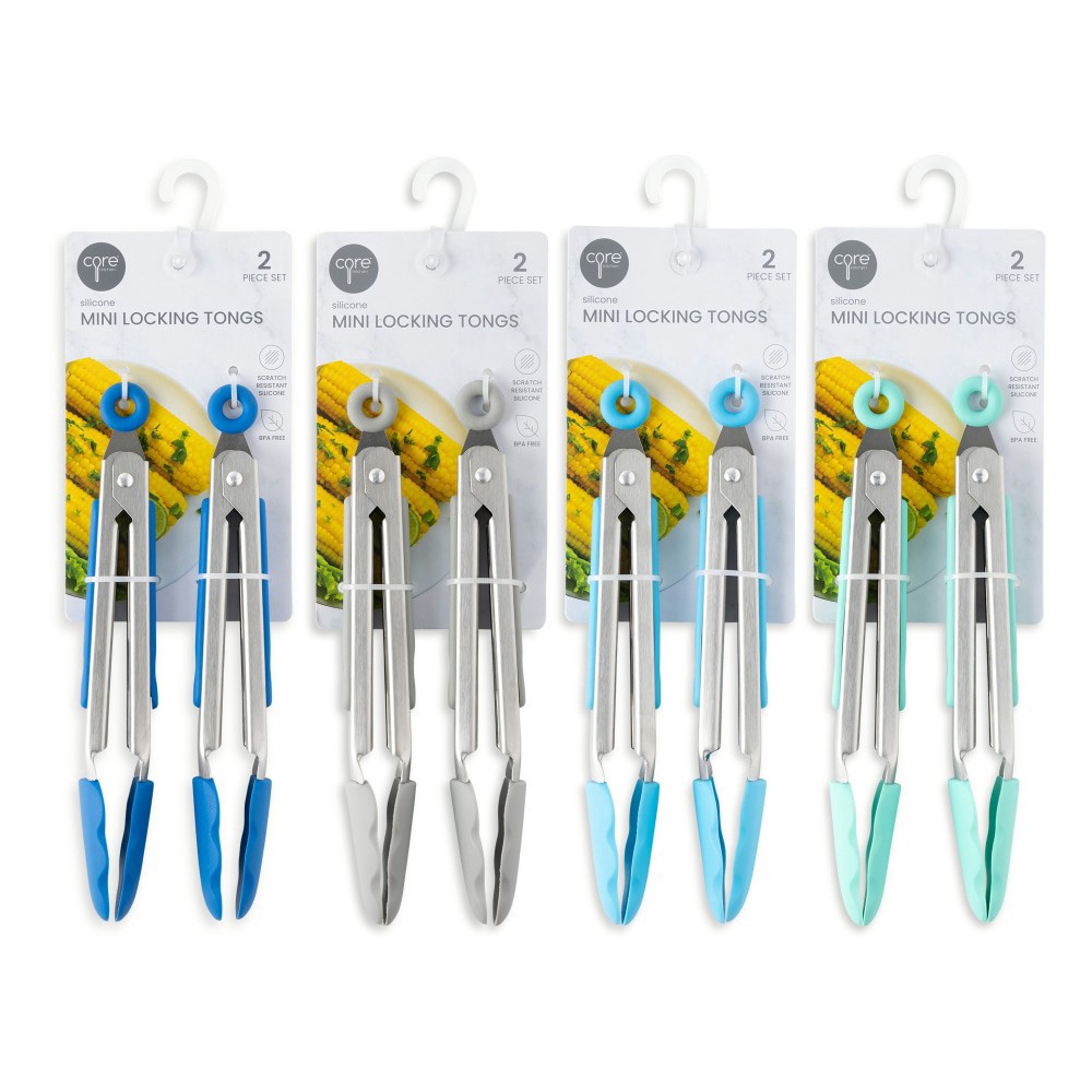 slide 2 of 5, Core™ Kitchen Mini Tongs, 2 ct