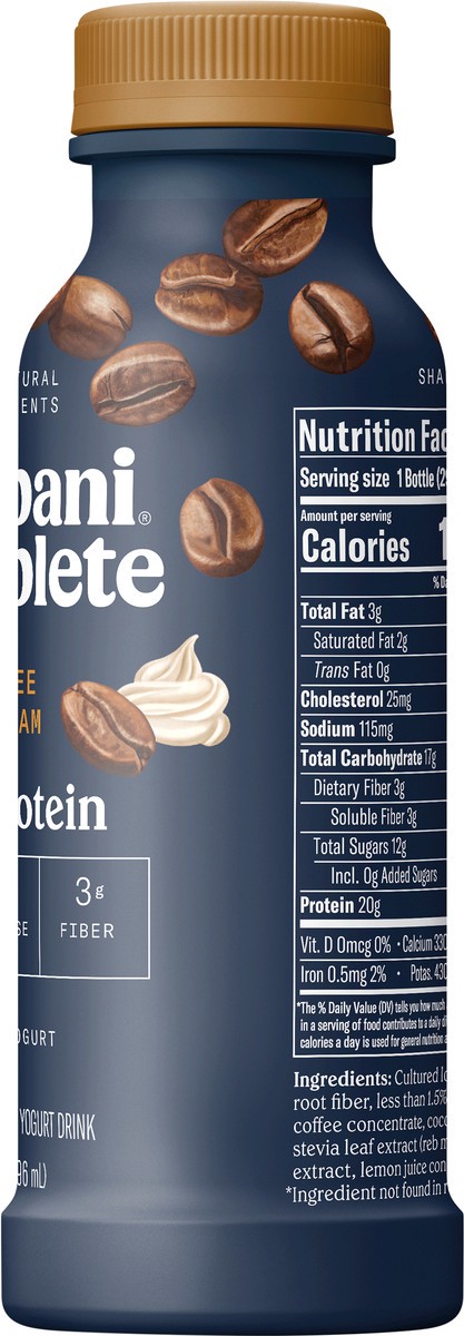 slide 3 of 13, Chobani Complete 1% Milkfat Lowfat Greek Coffee & Cream Flavored Yogurt Drink 10 fl oz, 10 fl oz