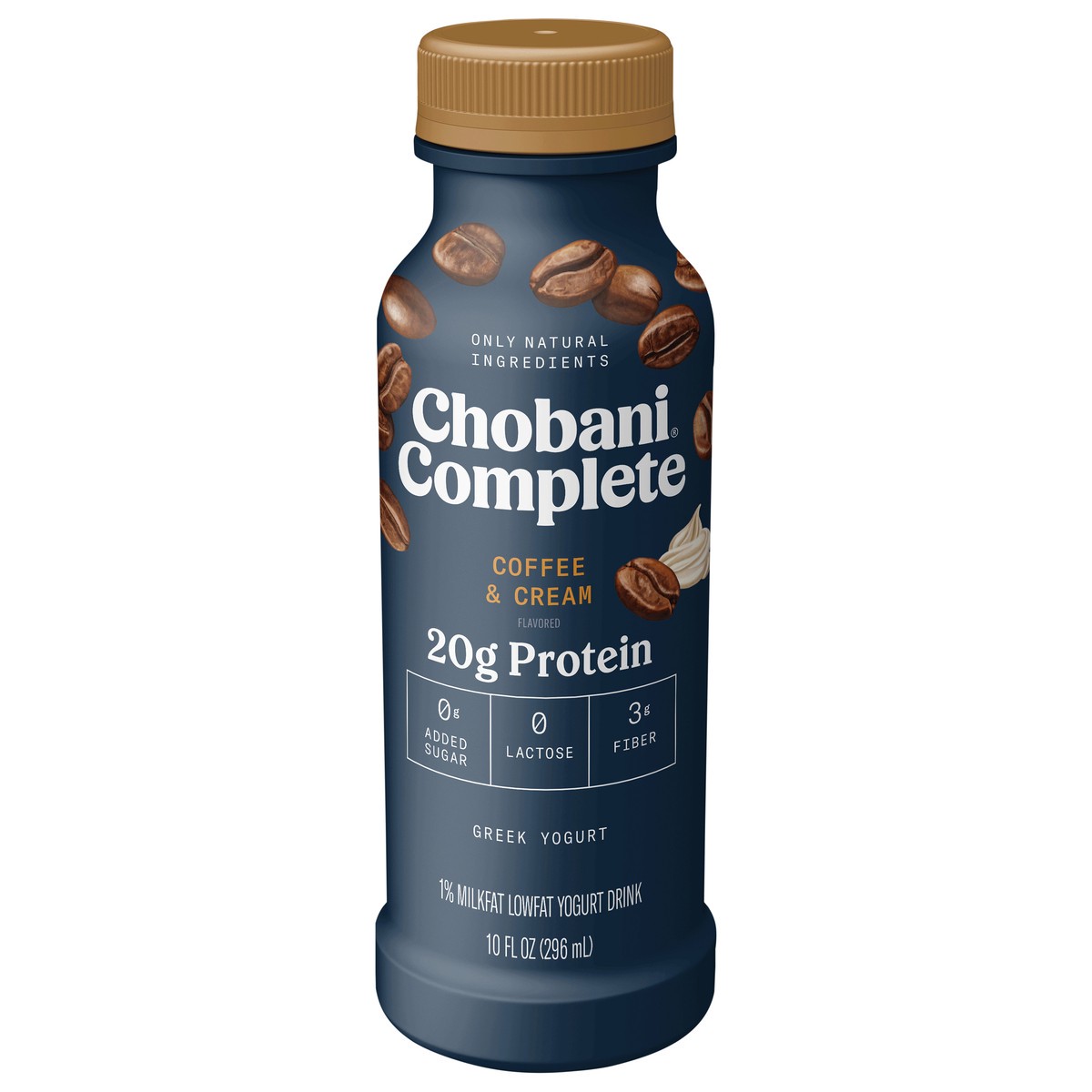 slide 2 of 13, Chobani Complete 1% Milkfat Lowfat Greek Coffee & Cream Flavored Yogurt Drink 10 fl oz, 10 fl oz