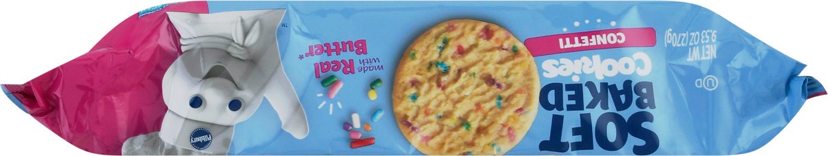 slide 3 of 11, Pillsbury Soft Baked Cookies, Confetti, 9.53 oz, 18 ct, 9.53 oz