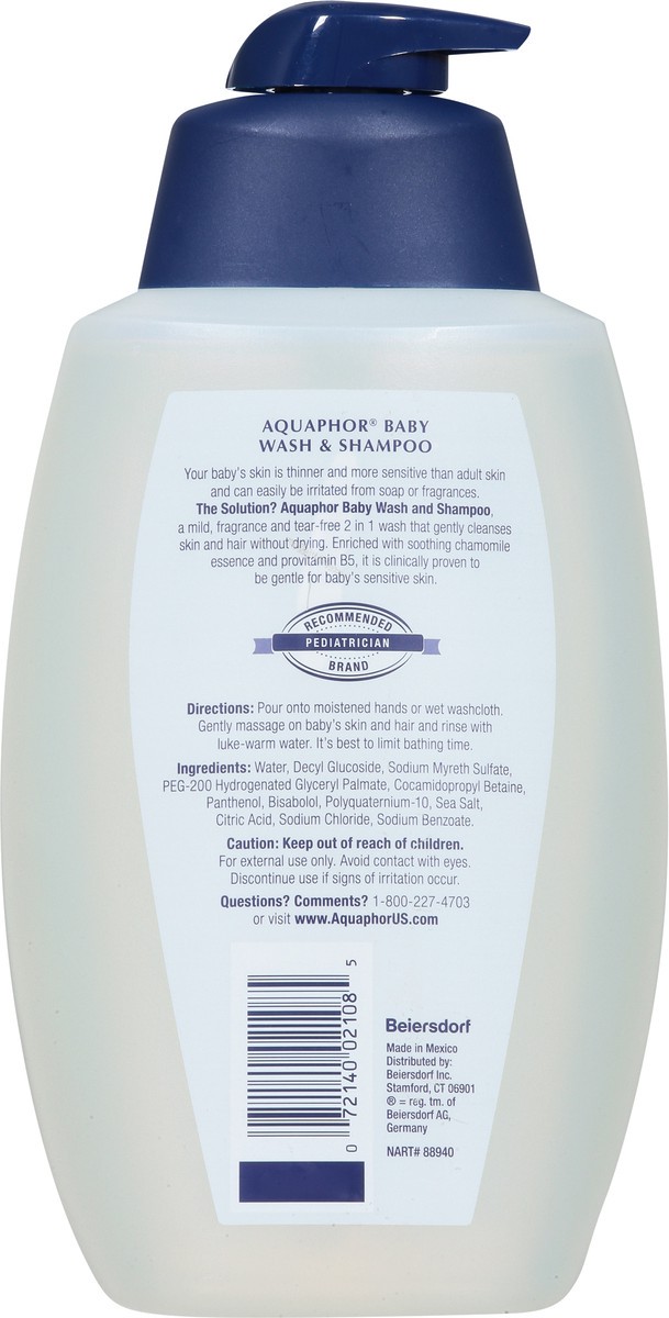 slide 3 of 9, Aquaphor Cleansing Baby Wash & Shampoo 25.4 fl oz, 25.4 fl oz