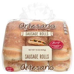 Artesano Sausage Buns, 6 count, 15 oz