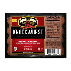 Shor Harbor Shor Habor Knockwurst