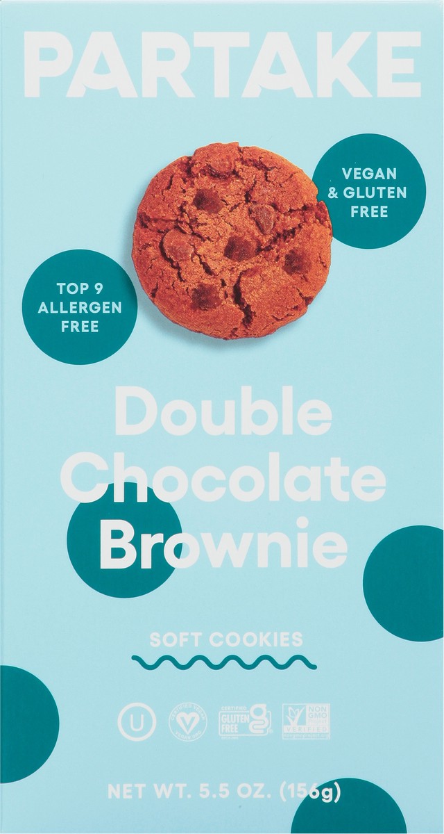 slide 8 of 10, Partake Soft Double Chocolate Brownie Cookies 5.5 oz, 5.5 oz