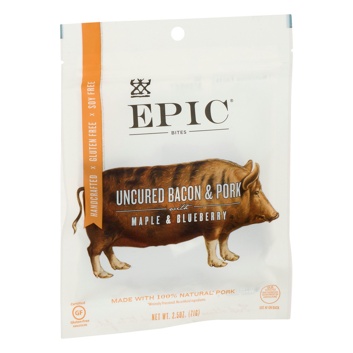 slide 5 of 12, Epic Uncured with Maple & Blueberry Bacon & Pork Bites 2.5 oz, 2.5 oz