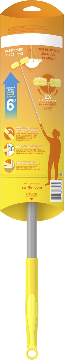 slide 7 of 7, Swiffer Dusters Heavy Duty Super Extendable Handle Dusting Kit (1 Handle, 4 Dusters), 1 ct
