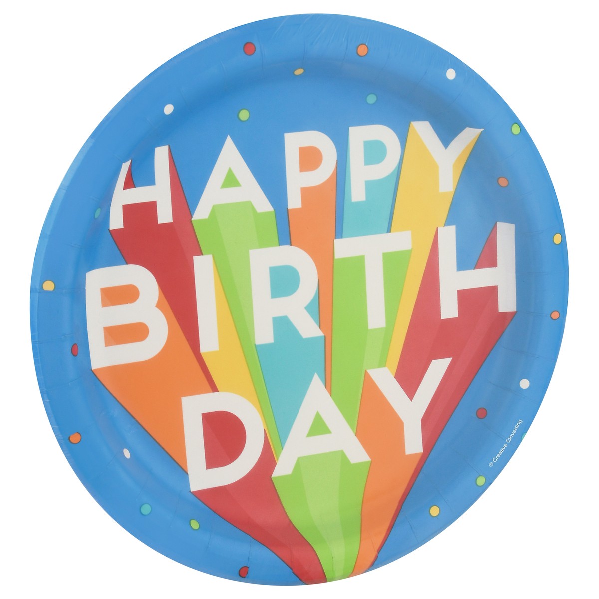 slide 4 of 9, Celebrations Big Bday Bash Plate 9In, 8 ct