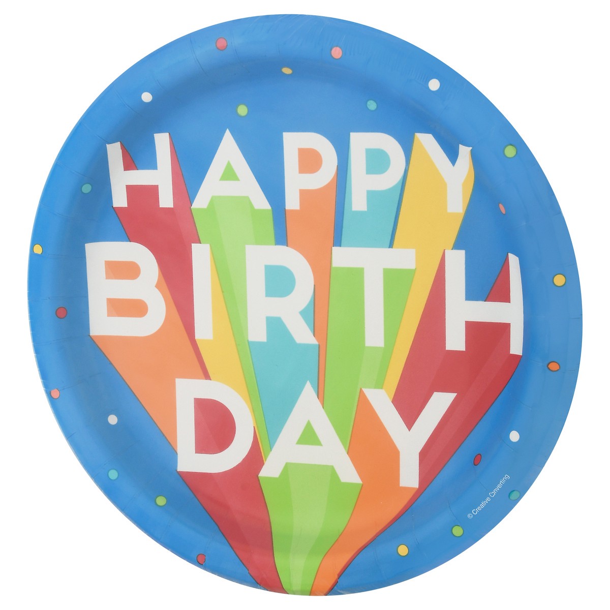 slide 6 of 9, Celebrations Big Bday Bash Plate 9In, 8 ct