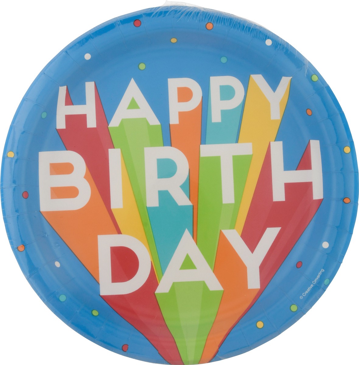 slide 3 of 9, Celebrations Big Bday Bash Plate 9In, 8 ct