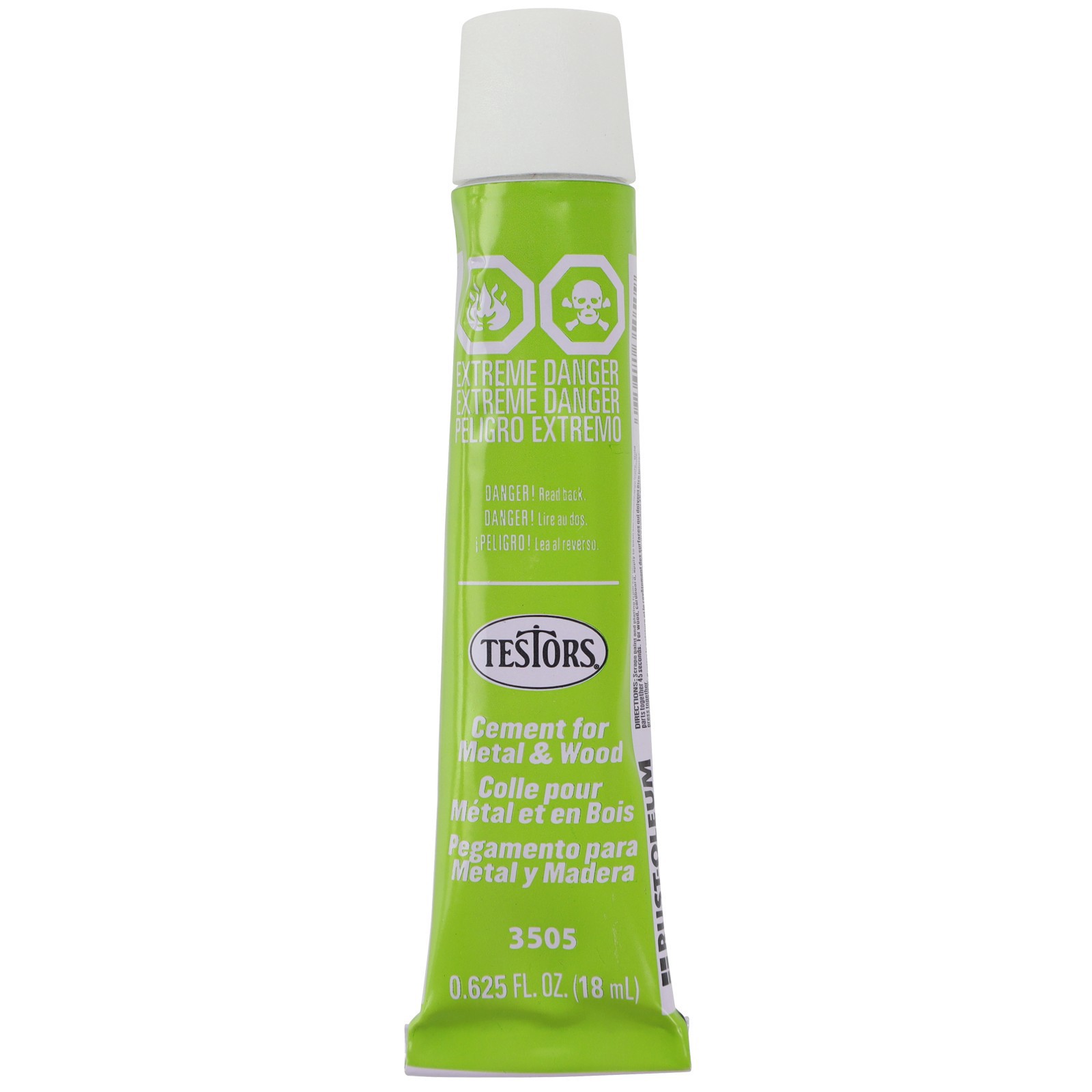 slide 2 of 2, Testors Cement For Metal And Wood, 63 oz