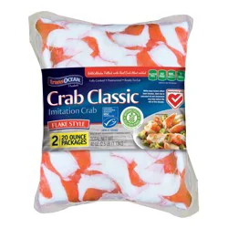 Trans-Ocean Flake Style Classic Imitation Crab 2 - 20 oz Pack