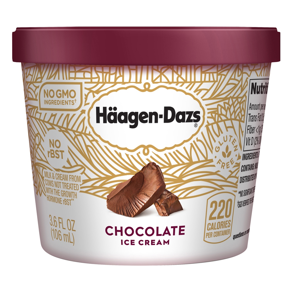 slide 1 of 6, Häagen-Dazs Haagen-dazs Chocolate Cup, 3.6 oz
