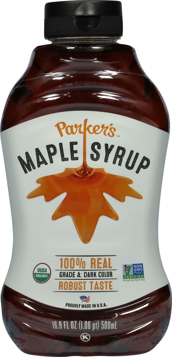 slide 2 of 9, Parker's Maple Syrup 16.9 fl oz, 16 oz