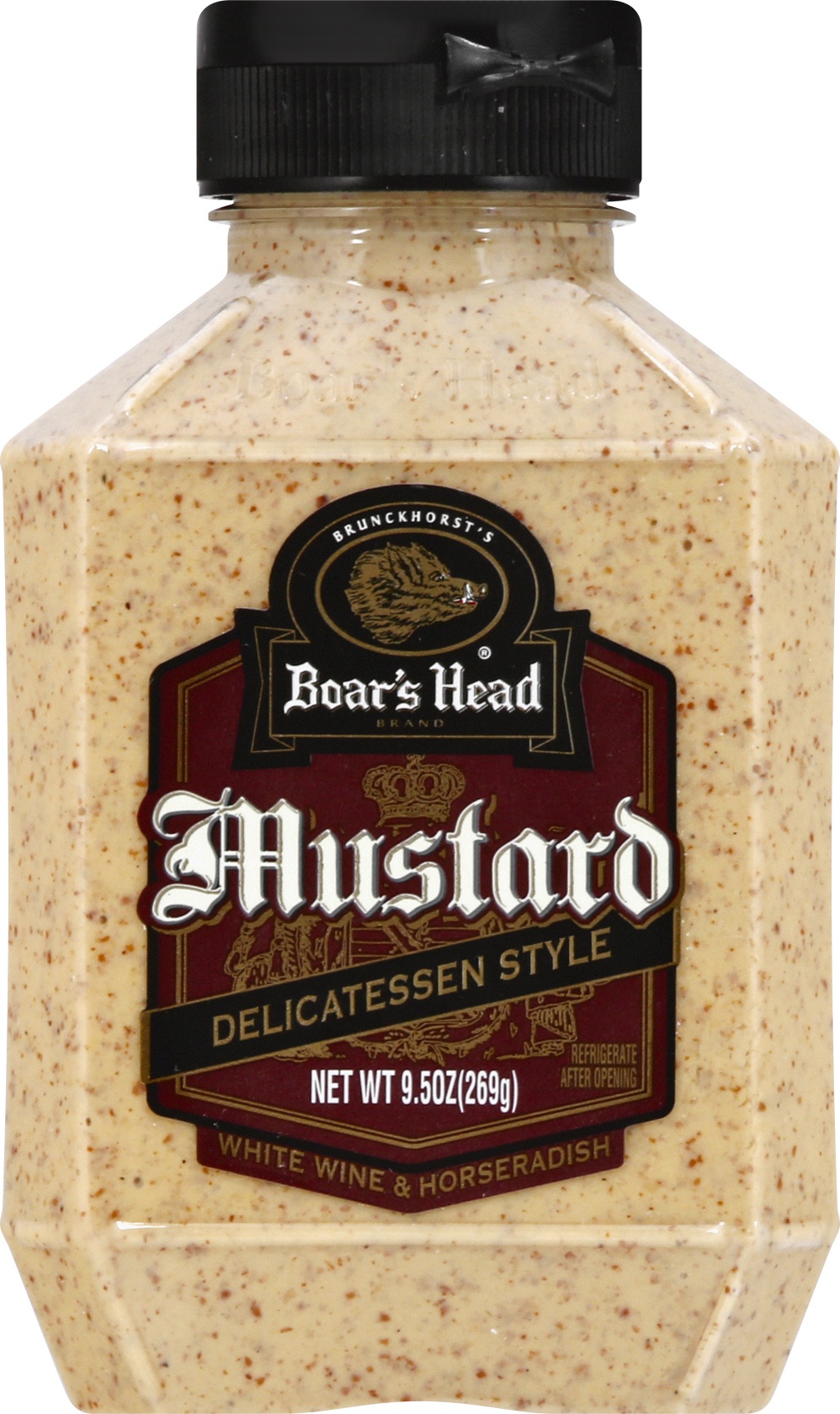 slide 1 of 7, Boars Head Mustard, Delicatessen Style, 1 ct