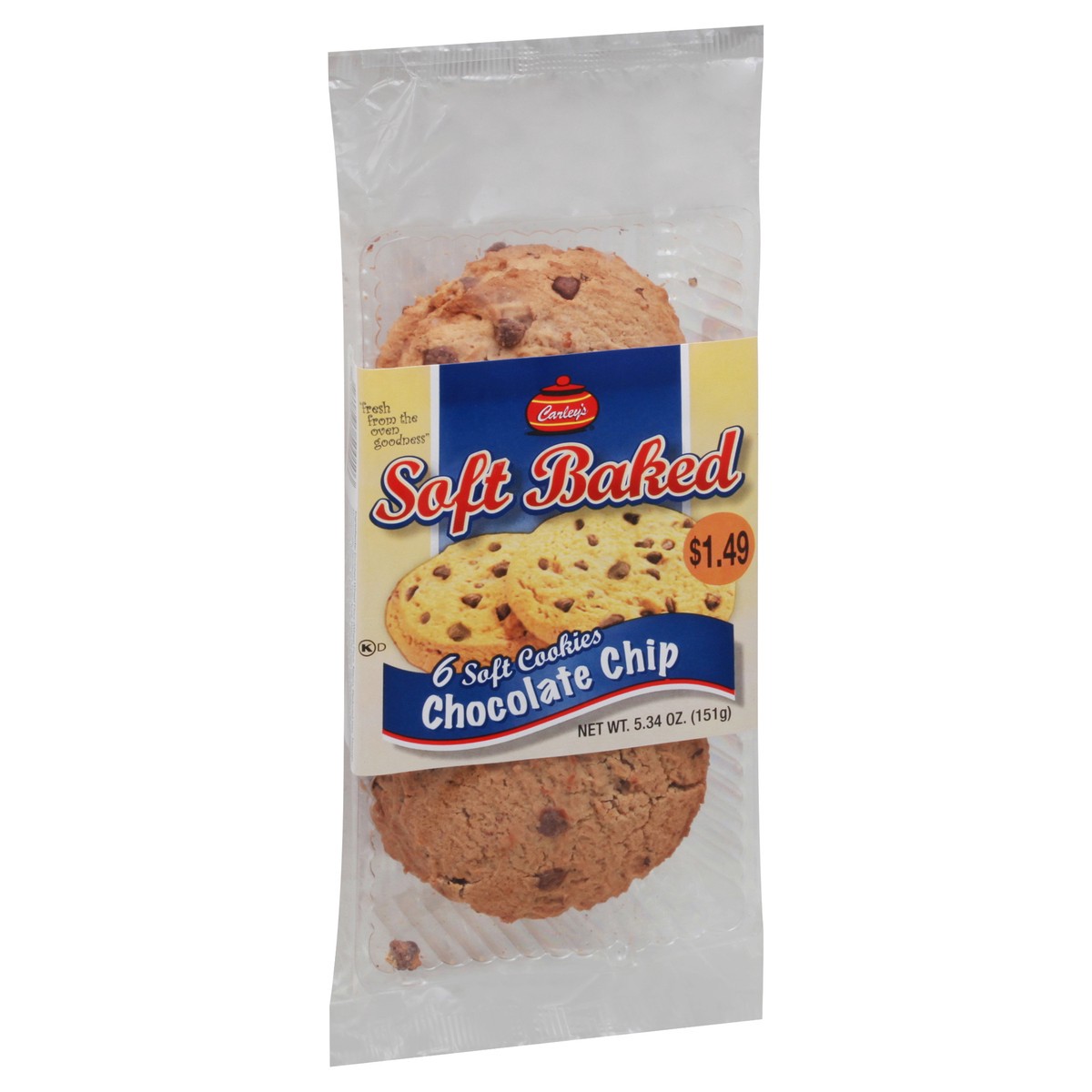 slide 3 of 9, Carley's Chocolate Chip Cookies, 5.34 oz