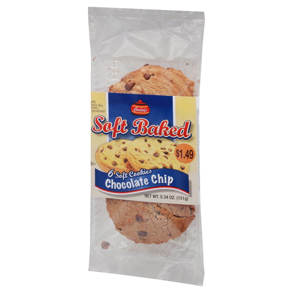 slide 4 of 9, Carley's Chocolate Chip Cookies, 5.34 oz