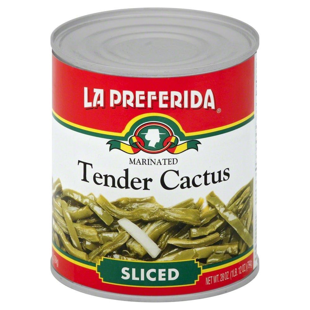 slide 1 of 2, La Preferida Natural Cactus Nopalitos, 28 oz