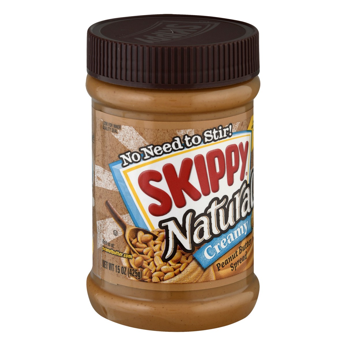 slide 9 of 13, SKIPPY Natural Creamy Peanut Butter Spread, 15 oz
