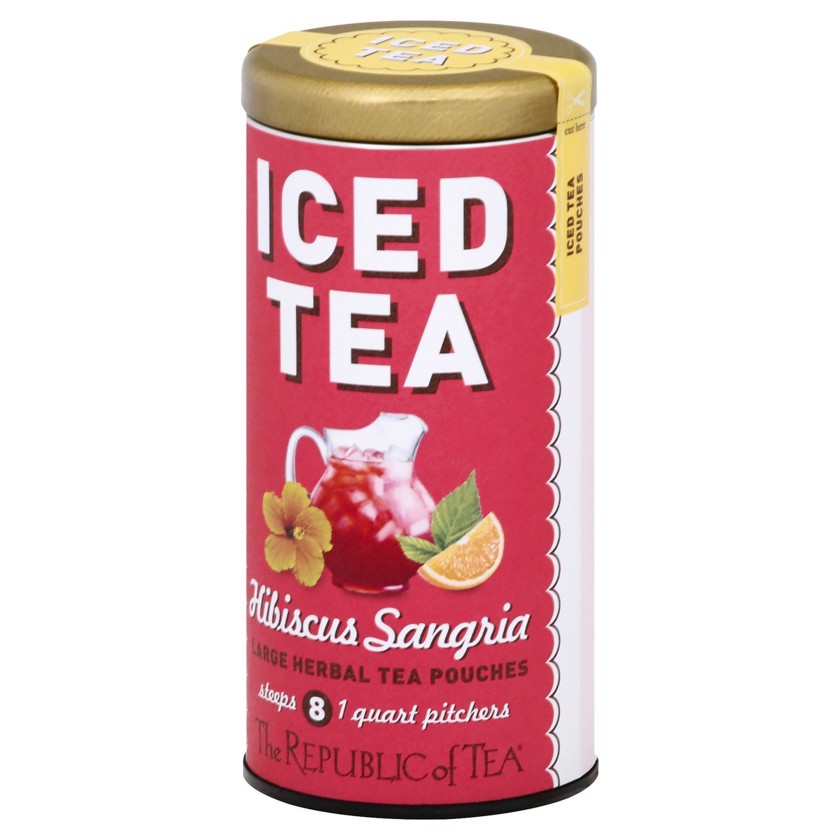 slide 2 of 12, The Republic of Tea Hibiscus Sangria Iced Tea Pouches - 8 ct, 8 ct