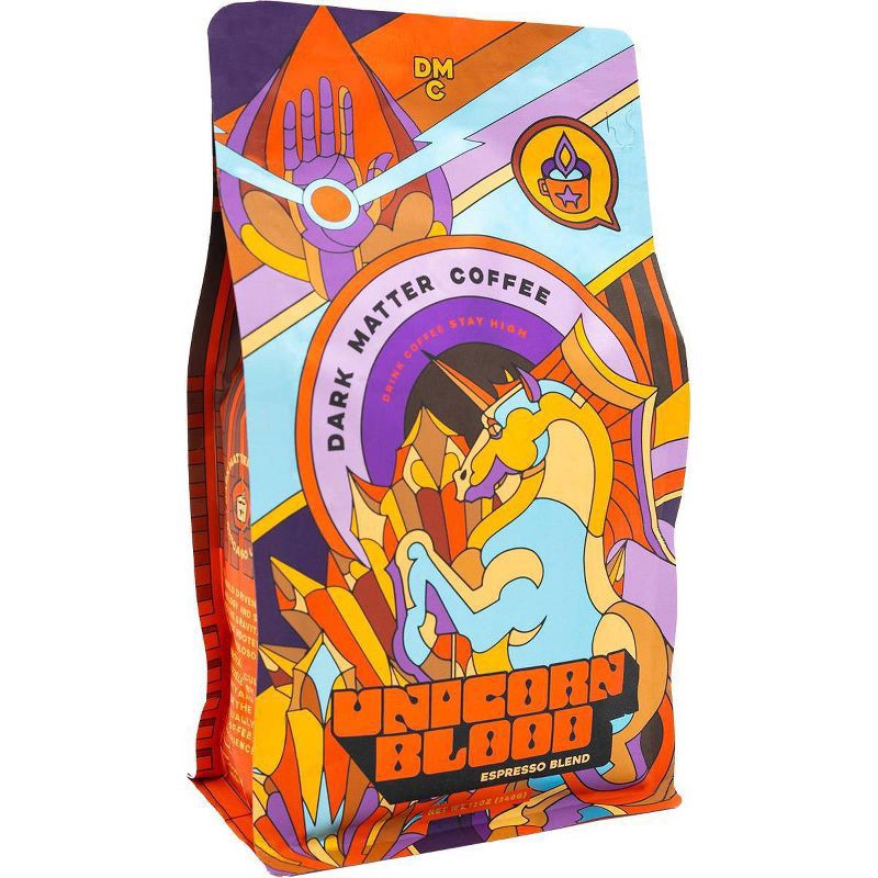 slide 1 of 6, Dark Matter Coffee Unicorn Blood Espresso Blend - 12oz, 12 oz