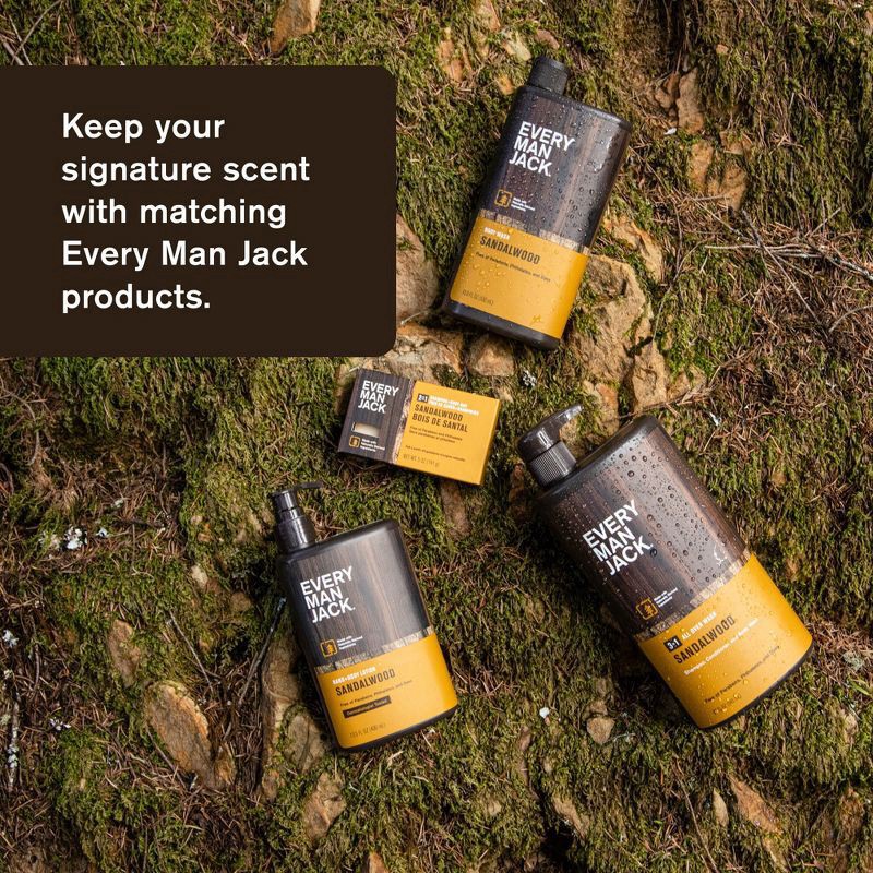 slide 11 of 12, Every Man Jack Men's 2-in-1 Shampoo + Conditioner - Sandalwood - 3.0 fl oz, 3 fl oz