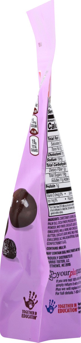slide 9 of 9, Harris Teeter Choc Covered Raisins, 1 ct