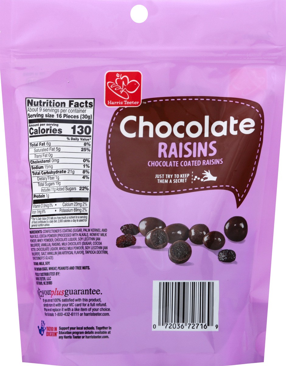 slide 8 of 9, Harris Teeter Choc Covered Raisins, 1 ct