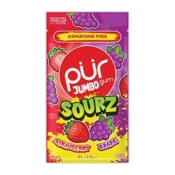 Pur Gum Jumbo Sour Strawberry Grape