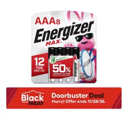 Energizer MAX Alkaline AAA Batteries ( 8 -Pack)