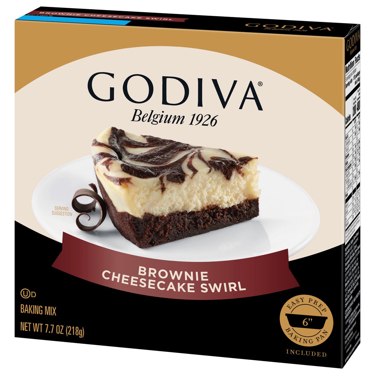 slide 2 of 13, Godiva Brownie Cheesecake Swirl Cake Mix, 7.7 oz box, 7.7 oz