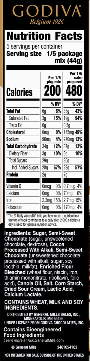 slide 12 of 13, Godiva Brownie Cheesecake Swirl Cake Mix, 7.7 oz box, 7.7 oz