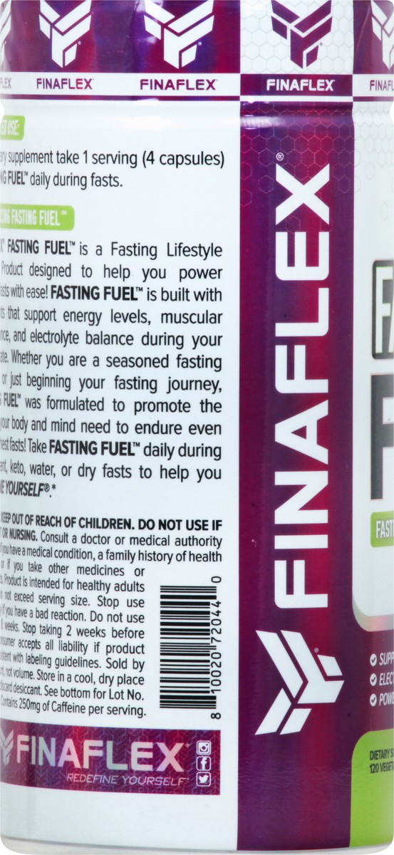 slide 7 of 9, Finaflex Fasting Fuel Vegetarian Capsules, 120 ct