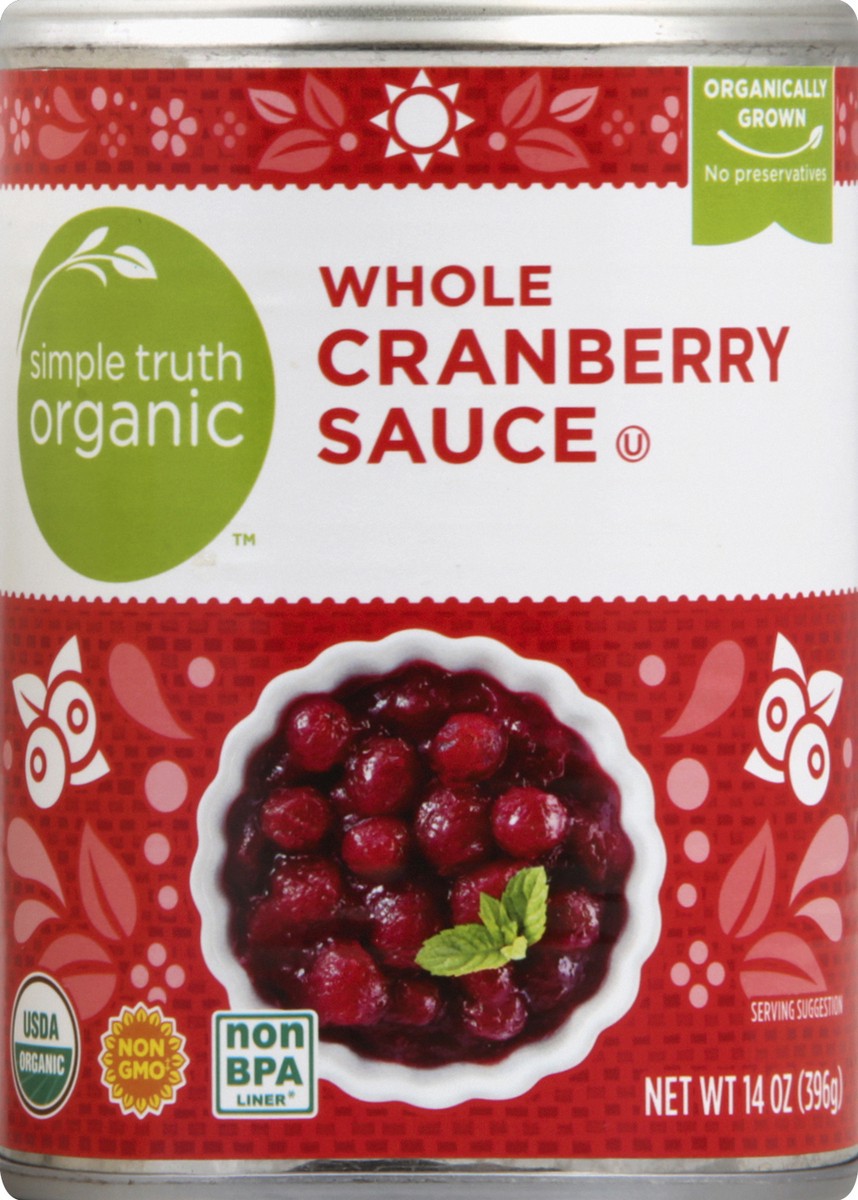 slide 1 of 3, Simple Truth Cranberry Sauce 14 oz, 14 oz