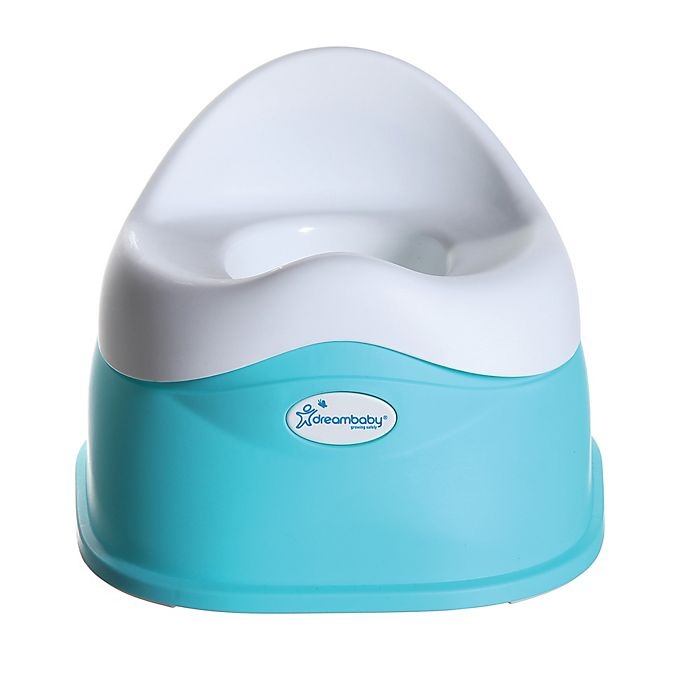 slide 3 of 7, Dreambaby EZY Potty - Aqua and White, 1 ct