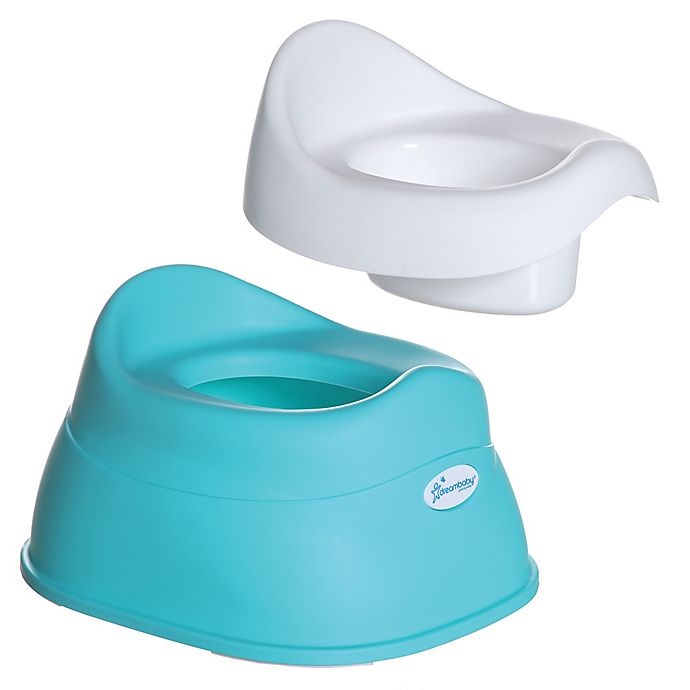 slide 4 of 7, Dreambaby EZY Potty - Aqua and White, 1 ct