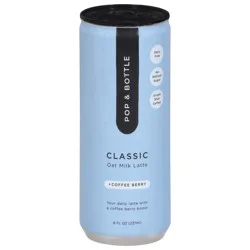Pop & Bottle Classic Oat Milk Latte - 8 oz