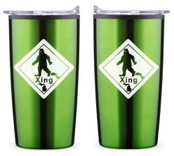 Big Foot Green Travel Tumbler