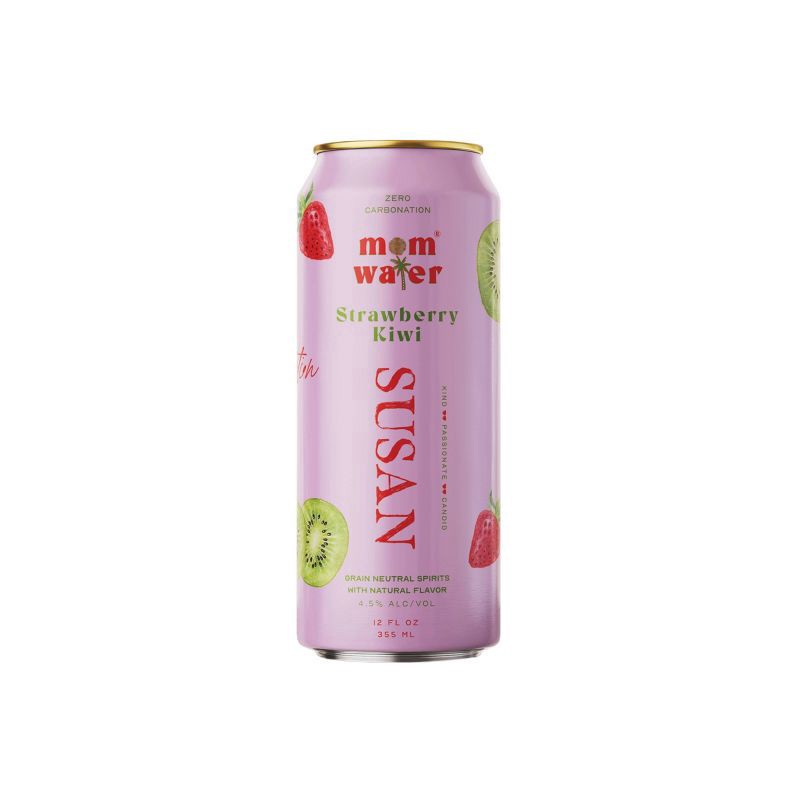 slide 6 of 10, Mom Water Strawberry Kiwi - Susan - 4pk/12 fl oz Cans, 4 ct; 12 fl oz