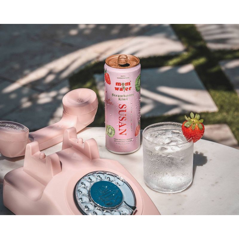 slide 4 of 10, Mom Water Strawberry Kiwi - Susan - 4pk/12 fl oz Cans, 4 ct; 12 fl oz