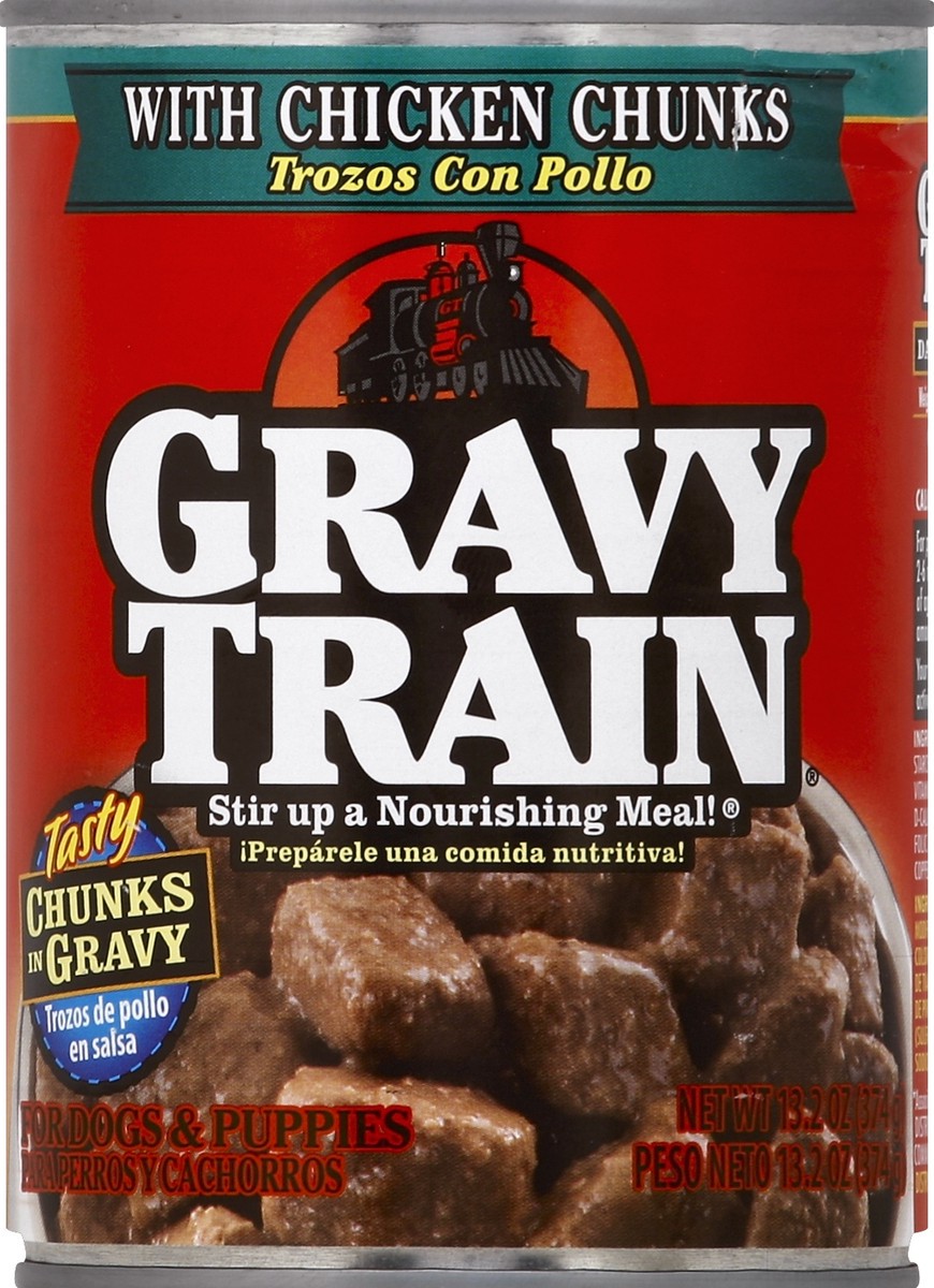 slide 5 of 6, Gravy Train Chicken Chunks Moist Dog Food, 13.2 oz