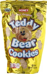 Global Brands Brands Cookies, Honey, Bite Size, Teddy Bear, 12 Ounce