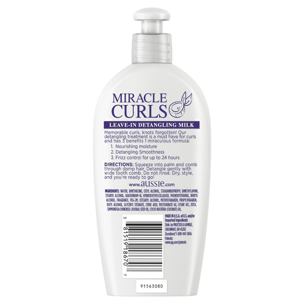 slide 59 of 66, Aussie Miracle Curls Leave-In Detangling Milk, 6.7 fl oz